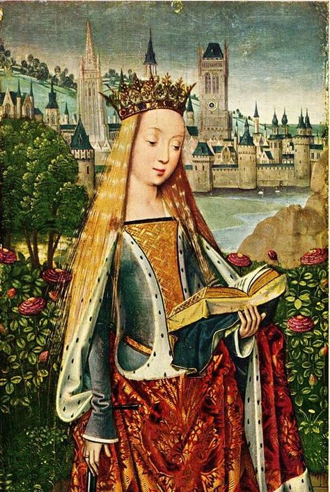 Saint Catherine  Unknown Flemish artist  Late 15th century Lady Macduff, Middle Ages Art, Saint Catherine, Medieval Artwork, Large Paintings, Medieval Aesthetic, Medieval Books, Medieval Paintings, Santa Cecilia