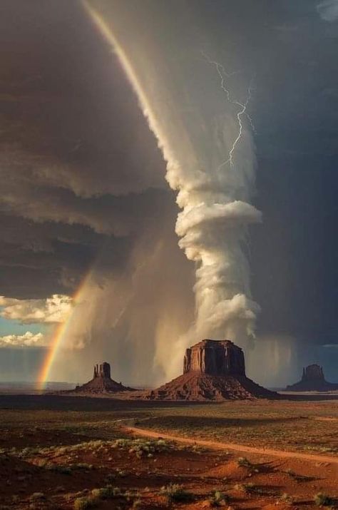 Southwest Aesthetic, Monument Valley Arizona, Cloud Formations, Wild Weather, Scenic Photos, Vacation Places, Nature Images, Amazing Places, Fantasy Landscape