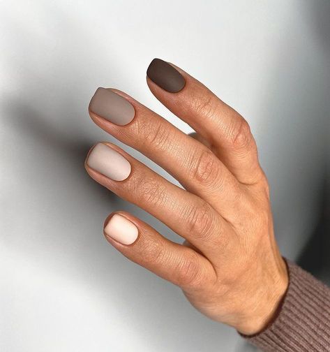 Exploring the Latest Matte Nail Colors for Winter 2023-2024 22 Ideas - Women-Lifestyle.com Matt Winter Nails, Matte Gel Nails Short, Black Nail Polish Designs, Nude Matte Nails, Burgundy Matte Nails, Nail Colors For Winter, Matte Gel Nails, Winds Of Winter, Matte Nail Colors