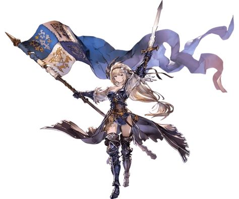 Jeanne d'Arc | Granblue Fantasy Wiki | Fandom Shingeki No Bahamut, Art Manga, Game Character Design, 판타지 아트, 영감을 주는 캐릭터, Character Design References, Game Artwork, Fantasy Artwork, Design Reference