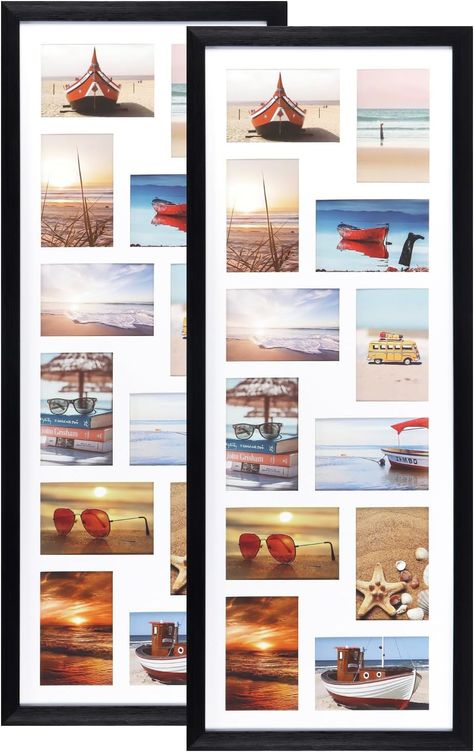 Amazon.com - HORLIMER 9 Openings 4x6 Picture Frames Collage Set of 2, Black Multi Photo Frame for Wall Hanging, Horizontally or Vertically Display Picture Frames Collage, Multi Photo Frame, Frames Collage, 4x6 Picture Frames, Collage Picture Frames, Multi Photo, Collage Frames, Picture Collage, Sarasota