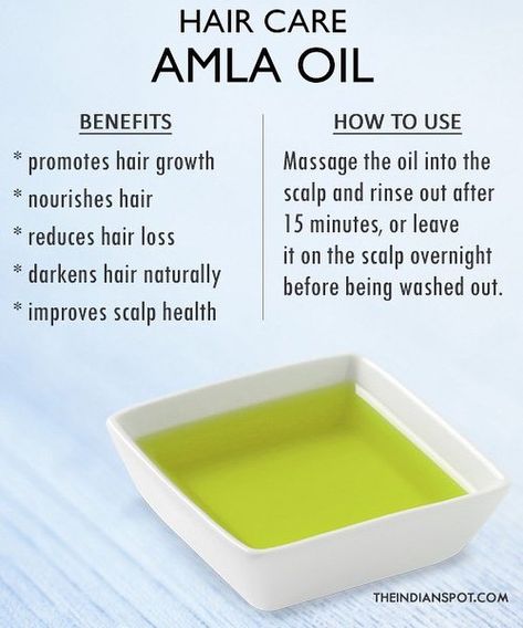 Amla oil hair care - Amla oil acts as a natural conditioner, reduces hair loss and graying, and encourages strong and healthy hair growth.… Darken Hair Naturally, Olive Oil For Hair, Olive Oil Benefits, How To Darken Hair, Amla Oil, Olive Oil Hair, Hair Care Remedies, Hair Oils, Oil For Hair