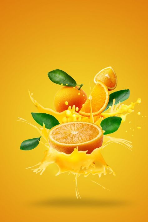 Orange Juice, Premium Photo, Juice, Photoshop, Orange