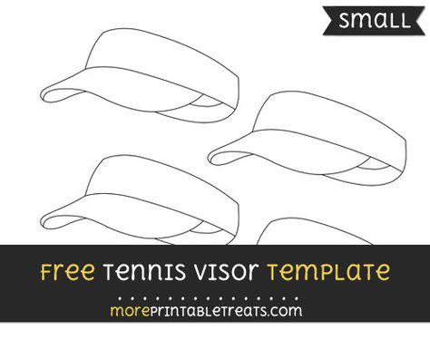 Free Tennis Visor Template - Small Tennis Visor, Kids Olympics, Tennis Hat, Hat Template, Diy Hat, Visor Hats, Zara Kids, Tshirt Design, Pdf Pattern