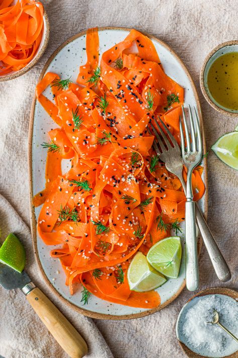 Raw Carrot Salad, Carrot Salad Recipes, Raw Carrots, Grape Salad, Hormone Balance, Carrot Salad, Lunch Salads, Shredded Carrot, So Fresh