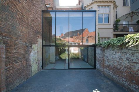 London Townhouse, Glass Extension, Exterior Stairs, Stairs Architecture, House Extension Design, London House, Barn Conversion, House Extensions, Vanuatu