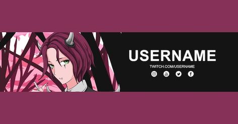 Vector anime twitch banner design templa... | Premium Vector #Freepik #vector #offline #gaming-overlay #twitch #stream Gaming Overlay, Twitch Banner, Gaming Banner, Twitch Stream, Banner Template Design, Banner Design, Design Template, Premium Vector, Graphic Resources