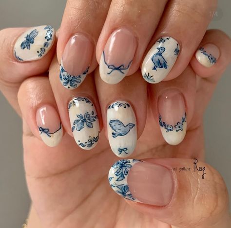 Milky Nails, Hello Nails, Summery Nails, Nail Art Inspo, Soft Nails, Her Nails, March 25, Funky Nails, Floral Nails