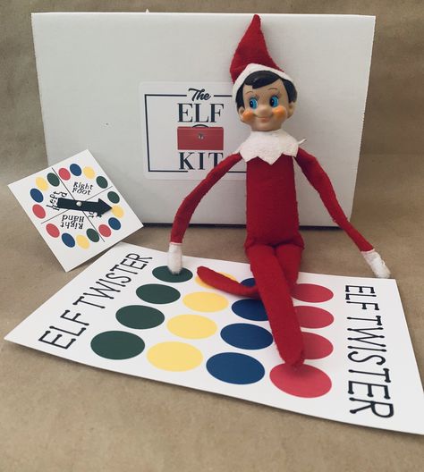 Twister Elf On The Shelf, Elf Twister Free Printable, Elf On The Shelf Board Games, Funny Cricut Elf On A Shelf, Elf Twister, Elf 2023, Elf Kit, Xmas Elf, Awesome Elf On The Shelf Ideas