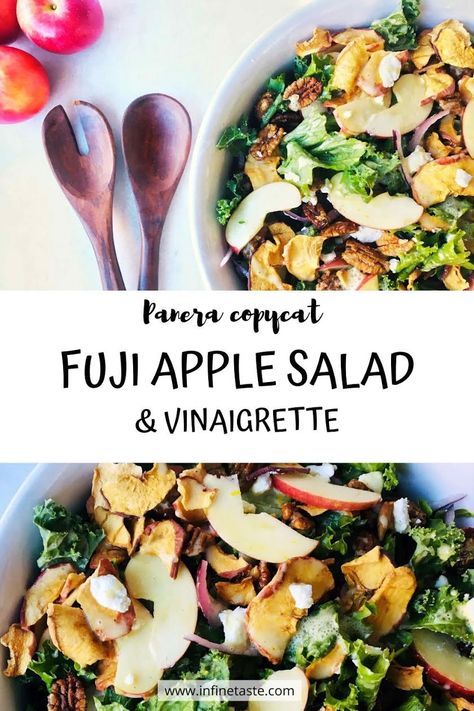 Fuji Chicken Apple Salad, Copycat Panera Fuji Apple Chicken Salad, Panera Fuji Apple Salad Recipe, Panera Dressing Recipe, Panera Fuji Apple Salad Dressing, Panera Apple Fuji Salad Dressing, Panera Apple Fuji Salad, Fuji Apple Salad Panera, Apple Dressing For Salad