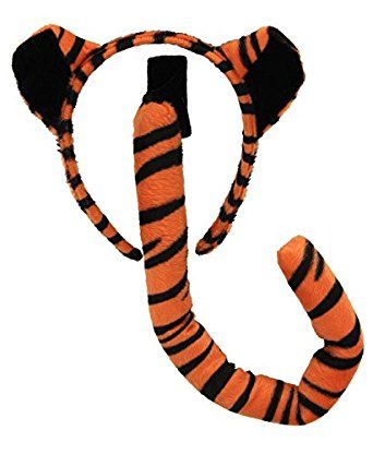 Amazon.com: elope Tiger Ears & Tail Set: Clothing Winnie The Pooh Ears, Tigger Costume, Winnie The Pooh Costume, Tigger Winnie The Pooh, Tiger Tails, Tiger Costume, Winnie The Pooh Tigger, Ears And Tail, Pet Tiger