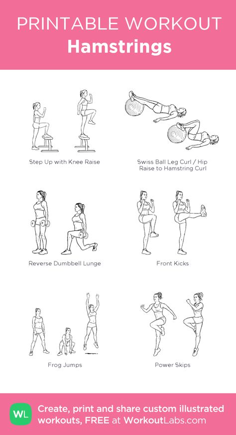 Hamstrings: my visual workout created at WorkoutLabs.com • Click through to customize and download as a FREE PDF! #customworkout Hamstring Workout Women, Glutes And Hamstrings Workout, Best Hamstring Exercises, Hamstrings Workout, Hamstring Exercises, Workout Labs, Printable Workout, Hamstring Workout, Printable Workouts