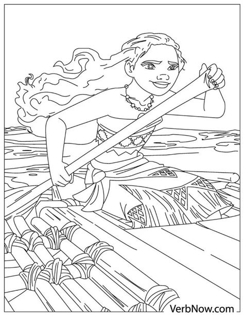 Get creative with this Moana paddling with a raft coloring page! Perfect for kids and adults alike, unleash your artistic skills and bring this adventurous scene to life with vibrant colors. Download and print now for hours of coloring fun. Moana Coloring, Moana Coloring Pages, Rainy Day Activities, Pet Chickens, Get Creative, Moana, Printable Coloring Pages, Rafting, Coloring Page