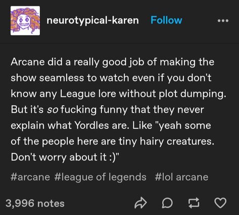 Arcane Tumblr Posts, Arcane Tumblr, Arcane Headcanons, Jinx League Of Legends, Lol League Of Legends, Dont Cry, Animation Series, Series Movies, Tumblr Posts