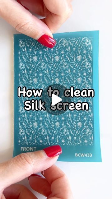 Polymer Clay Earrings on Instagram: "How to clean silk screen" Silk Screen Polymer Clay, Silk Screen Earrings, Stencils On Polymer Clay, Silk Screen Polymer Clay Earrings, Polymer Clay Earrings Silk Screen, Texture Sheets For Polymer Clay, Clay Silk Screen, Polymer Clay Silk Screen, Silk Screen