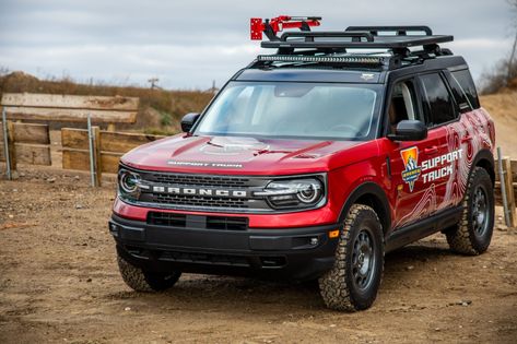 6 adventure-ready details on the Bronco Sport | Hagerty Media 2023 Bronco Sport, Bronco Sport Accessories, Ford Bronco Concept, Bronco Concept, Sport Ideas, Bronco Raptor, Ford Bronco Sport, Ford Suv, Ford Broncos