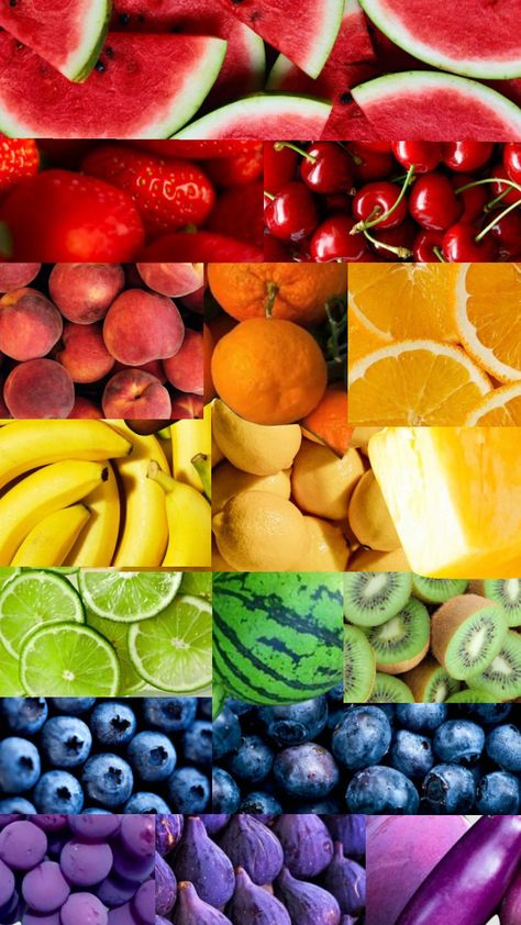 #rainbow #fruit #health #food #collage #healthy #moodboard Fruit Mood Board, Food Collage, Vegetables Photography, Fruit Health, Colorful Food, Rainbow Fruit, Powerpoint Background, Powerpoint Background Design, Frozen Fruit