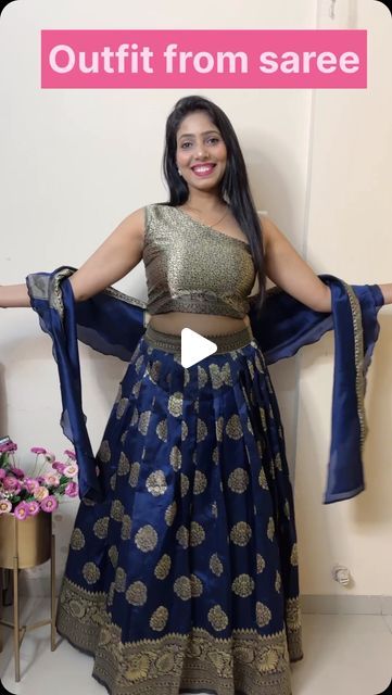 How To Make Chaniya Choli From Saree, Chaniya Choli, May 5, Saree, On Instagram, Instagram, Design