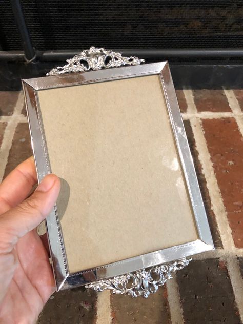 Stunning vintage silver plated ornate frame picture size 5.25x4" Hospital Admit, Royal Frame, Construction Images, Army Look, Ellicott City Md, Hospital Admit Hand Pics, Silver Picture Frame, Ellicott City, Metal Picture Frames