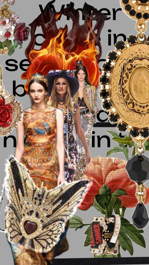 Fashion Journal, Fashion Moodboard, Mood Board, Dolce And Gabbana