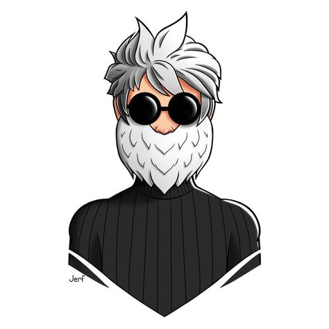 Jerf 🎭 no Instagram: “Avatar Maculino FF🔥, Gratis, uso livre, barbinha e camisa gola alta, comente uma skin que vc gosta de usar, para mim fazer da próxima…” Free Fire, Anime Character, Hair, Anime, White, Black