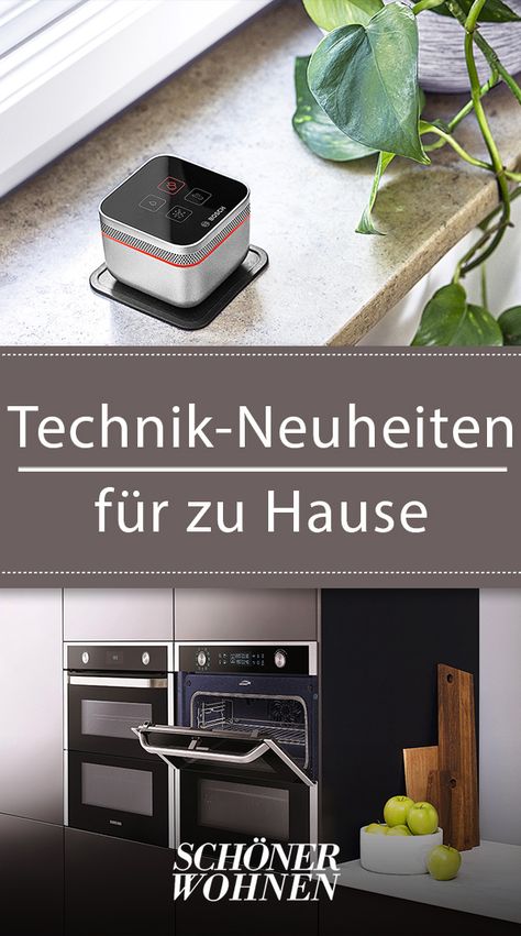 Hier finden Sie Neuheiten der IFA  2018  #ifa #ifa2018 #technik Smart Home Technology, Home Technology, Double Wall Oven, Home Automation, Raspberry Pi, Smart Home, Architecture House, Storage Bench, Life Hacks