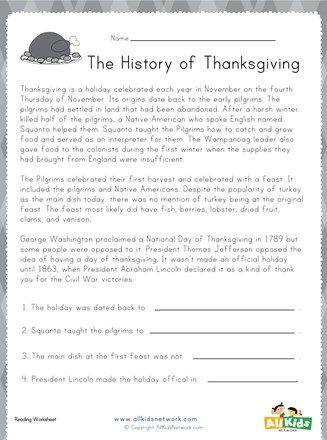 Thanksgiving Story For Kids, Thanksgiving Reading Comprehension, History Of Thanksgiving, Thanksgiving Scripture, Thanksgiving Readings, Homeschool Holidays, Thanksgiving History, Thanksgiving Lessons, Thanksgiving Stories