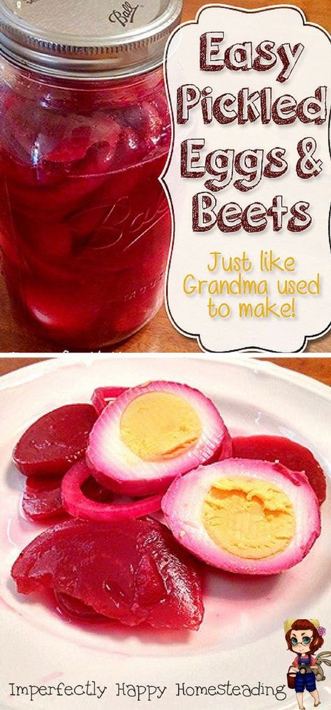 Easy and Delicious Pickled Eggs & Beets Recipe Just Like Grandma Used to Make! Red Beet Eggs, Pickled Beets And Eggs, Beet Eggs, Appetizers Shrimp, Dinner Eggs, Pickled Eggs Recipe, Eggs Dinner, Hard Boiled Egg, Pickled Eggs