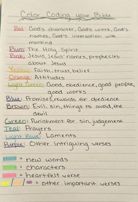 Bible Annotations Key, Bible Color Coding, Easy Bible Study, Bible Highlighting, Bible Studies For Beginners, Learn The Bible, Bible Mapping, Bible Study Printables, Bible Study Tips