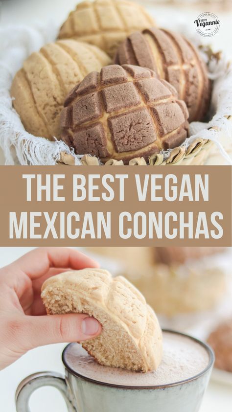 Vegan Mexican Cookies, Vegan Spanish Dessert, Vegan Mexican Bread, Mexican Dessert Vegan, Vegan Pan Dulce, Vegan Mexican Dessert Recipes, Soft Vegan Food, Vegan Mexican Desserts, Siete Recipes