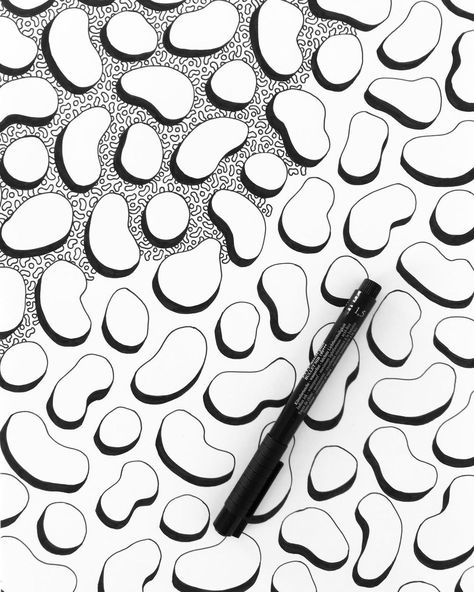 Random Patterns Drawing, Fineliner Art, Drawing Patterns, Linear Art, Zen Doodle Patterns, Zen Doodle Art, Patterns Ideas, Easy Doodle Art, Zentangle Drawings