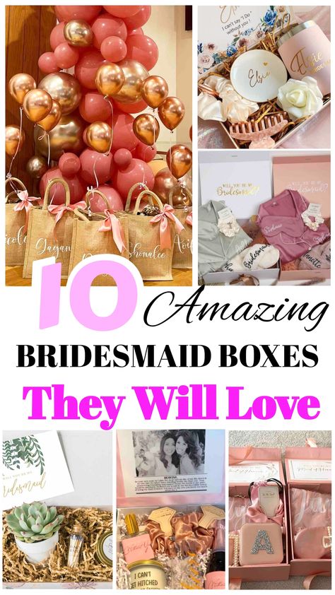 Discover 10 creative bridesmaid proposal box ideas tailored to make your besties feel special. Personalize your request with thoughtful gifts and pampering treats to ensure they say 'Yes!' in style. Choose memorable ways to invite your squad to be part of your big day and show how much their support means to you. Make the joy of asking them to stand by your side a cherished memory for both you and your bridesmaids. Creative Bridesmaid Proposal Ideas, Ways To Ask Bridesmaids, Bridesmaid Proposal Box Ideas, Proposal Box Ideas, Ask Bridesmaids, Celebrating Friendship, Satin Pjs, Proposal Boxes, Asking Bridesmaids