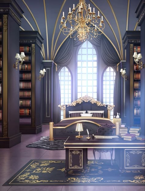 Ikemen Prince | Backgrounds | Gilbert’s Room - Day Time Zepeto House Background, Ikemen Prince, Man Bedroom, Castle Rooms, Galleries Architecture, Castle Bedroom, Bedroom Background, Episode Backgrounds, Fantasy Rooms