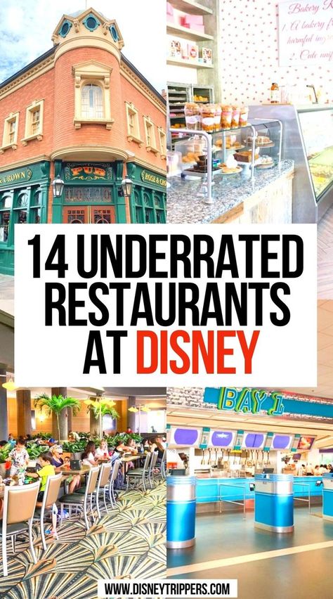 14 Underrated Restaurants At Disney Restaurants At Disney World, Dining At Disney World, Best Disney Restaurants, Disney Florida, Disney World Vacation Planning, Disney World Restaurants, Disney World Food, Disney Trip Planning, Disney Restaurants