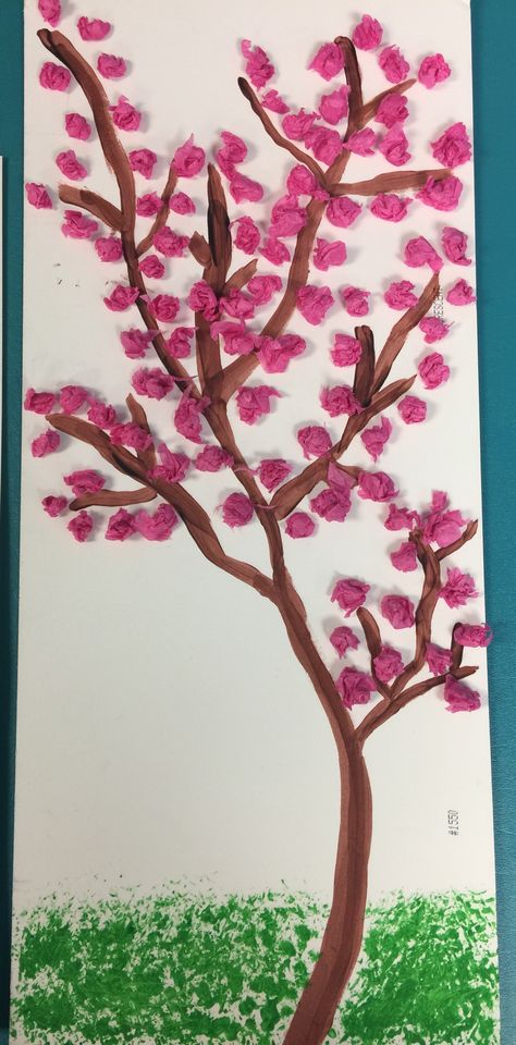 Cherry blossom activities  -paint -tissue paper Blossom And Root Early Years, Cherry Blossom Activities, Japan Classroom, Cherry Blossom Watercolor, Cherry Blossom Painting, Japan Crafts, Blossoms Art, Art N Craft, Homeschool Art