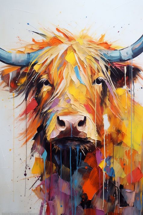 Which is your favorite? Comment Below! Abstract Highland Cow, Curly Cow, Cow Sketch, Big Puppy, Highland Coo, Highland Cow Art, Bull Tattoos, Big Puppies, Art 2023