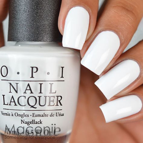 Opi White, Opi Alpine Snow, Snow Design, Opi Nail Colors, Golden Nails, Glamour Nails, Gel Nail Colors, White Nail Polish, White Nail