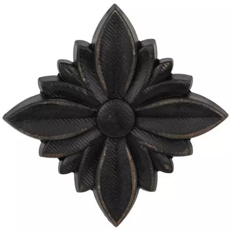 Rustic Flower Wood Wall Decor | Hobby Lobby | 1799501 Black Farmhouse Wall, Ceiling Diy, Wall Decor Hobby Lobby, Mirrors Wall Decor, Black Farmhouse, Diy Ceiling, Rustic Flower, Wood Accent, Rustic Flowers