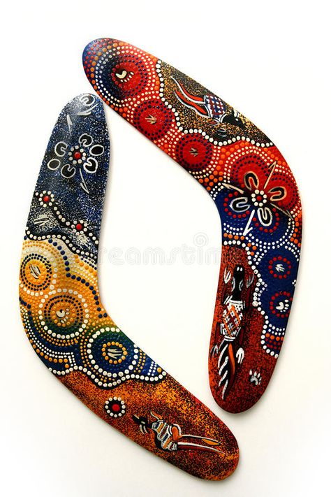 Australian Boomerang. stock photo Australian Boomerangs, Boomerangs, White Image, Aboriginal Art, Beautiful Design, Photo Image, Royalty Free Stock Photos, Stock Images, Stock Photos