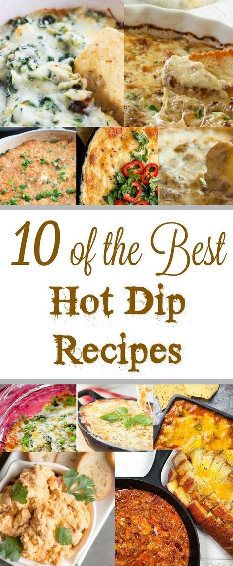 These easy hot dip recipes are so delicious and are perfect for New Year's or Super Bowl Sunday. These recipes are flavorful, easy, and are great for any occasion. Check out these delicious appetizers today! Nfl Recipes, Best Hot Dip, Antipasti Recipes, Hot Dip Recipes, Dip Night, Holidays Appetizers, Appetizer Dips Hot, Warm Dip Recipes, Super Bowl Dips