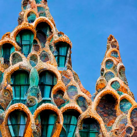 Antonio Gaudi Architecture, Gaudi Park Guell, Antoni Gaudi Architecture, Gaudi Art, Form Architecture, Fashion Model Drawing, Gaudi Architecture, Flower Structure, Antonio Gaudí