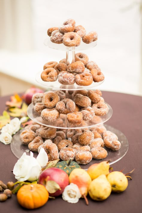 Donuts Wedding, Fall Donuts, Fall New York, Fall Ceremony, Donut Tower, Thanksgiving Week, Fall Brunch, Fall Birthday Parties, Ceremony Florals