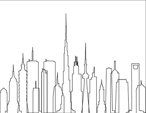 Adobe Illustration, skyscraper trace Sky Scrapers Drawing, Sky Scrapers, Adobe Illustration, Modern India, Design Tech, Tech Design, Skyscraper, Cityscape, India