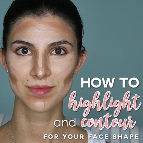 How to Highlight & Contour for Your Face Shape 7 Daily Mom Parents Portal How To Use Highlighter On Face, Mac Foundation Brush, Face Highlighting, What Is Contouring, Square Jawline, Champagne Pop Highlighter, Contour Tricks, Using Concealer, Nars Radiant Creamy Concealer