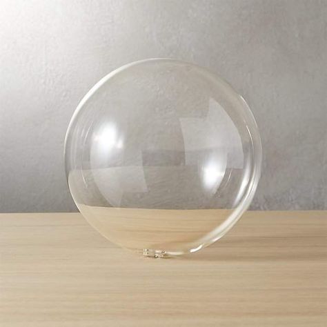 Bubble Sphere Clear Large Interior Perspective, Clear Aesthetic, Room Pieces, Goth Cottage, Modern Decorative Objects, Dog Salon, Glass Sphere, Gold Picture Frames, Vase Fillers