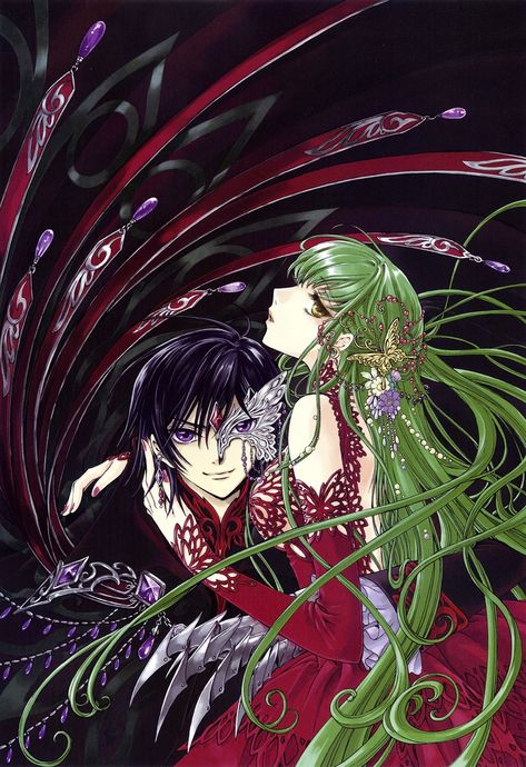 Mutuality: Clamp works for Code Geass Code Geass Wallpaper, Code Geass C.c, Lelouch Vi Britannia, Lelouch Lamperouge, Best Anime Couples, Code Geass, Anime Pictures, Hatsune Miku, Mobile Wallpaper