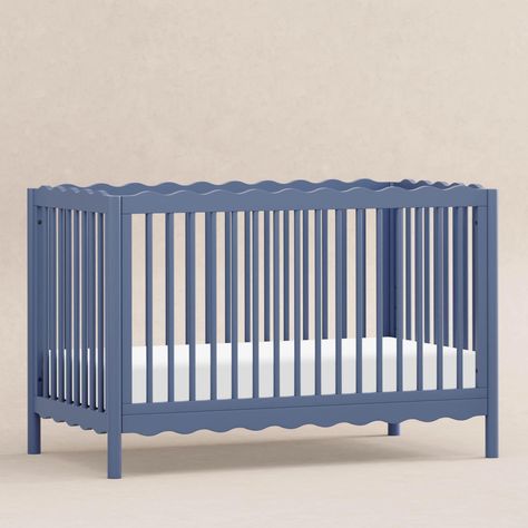 babyletto Swell 4-in-1 Convertible Crib | Wayfair Coastal Nursery, Baby Boy Cribs, Mini Crib Sheets, Organic Bedding, Adjustable Mattress, Kids Bookcase, Mini Crib, Convertible Crib, Solid Rugs