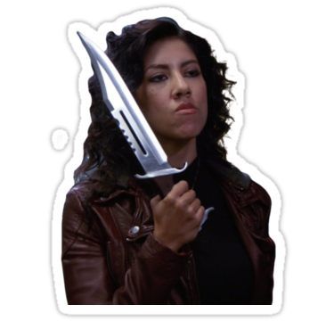 Brooklyn 99 Characters, Brooklyn Nine Nine Funny, Rosa Diaz, Stephanie Beatriz, Brooklyn 99, Tumblr Stickers, Letter Stickers, Meme Stickers, Brooklyn Nine Nine