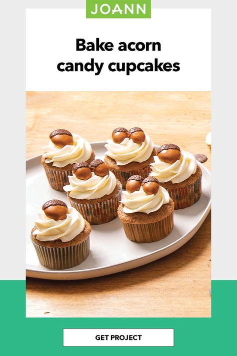 Candy Cupcakes, Make Cupcakes, Discounts For Teachers, Fall Cupcakes, Candy Cupcake, How To Make Cupcakes, Free Yarn, Cupcake Decorating, Joanns Fabric And Crafts