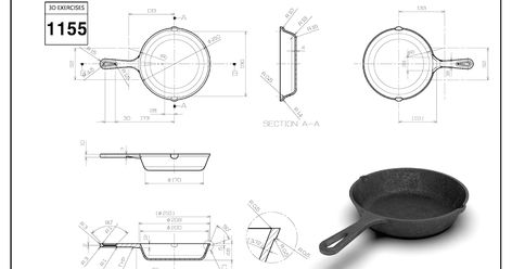 Autocad 3d Modeling, 3d Cad Exercises, Autocad Isometric Drawing, Orthographic Projection, Orthographic Drawing, Solidworks Tutorial, 3d Geometry, Autocad Tutorial, Blueprint Drawing